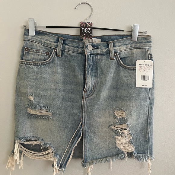 06- Free people denim skirt - Picture 2 of 2